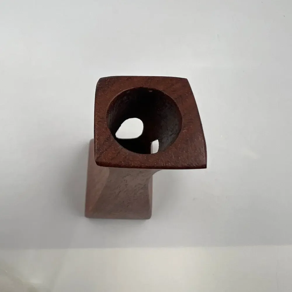 Vintage MCM Wood Test Tube Vial Bud Vase Propagation Macacauba Walnut‎ Mini - Picture 7 of 9